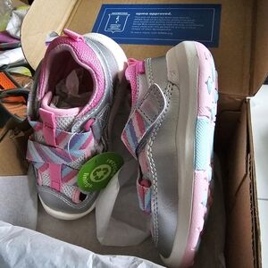 Silver Rainbow Kids Shoes Stride Rite Unisex-Child SRT Surf Sandal girl size 5 W